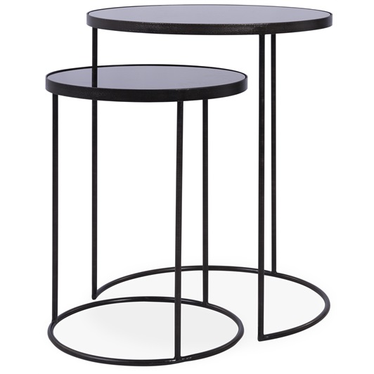 Charcoal Nesting Side Tables