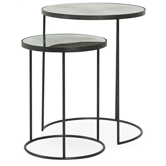 Silver Nesting Side Tables