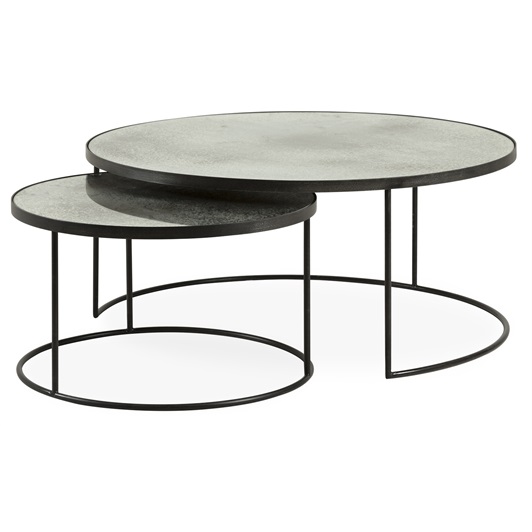 Silver Nesting Coffee Tables