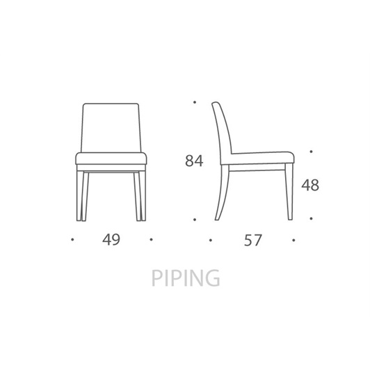 Dining Chair - Piping