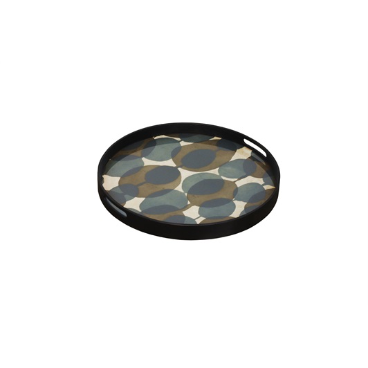 Round Tray - Connected Dots