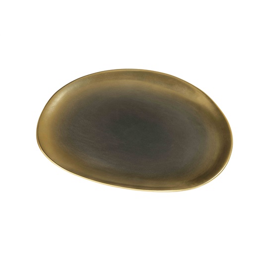 Large Tray Antique Brass