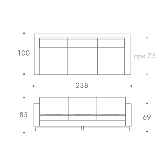 3 Seater Sofa