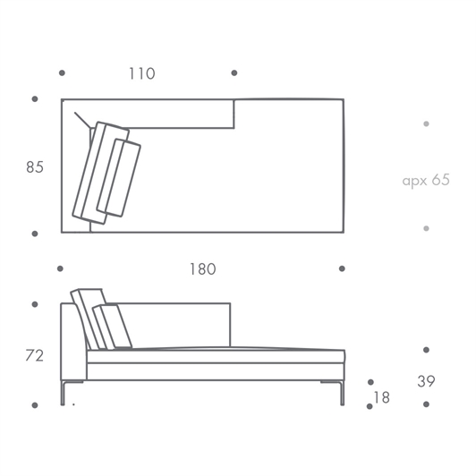 Chaise 1 (Left Hand)